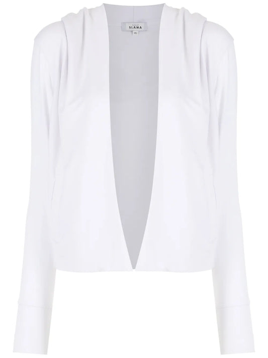 Hooded Open-Front Cardigan