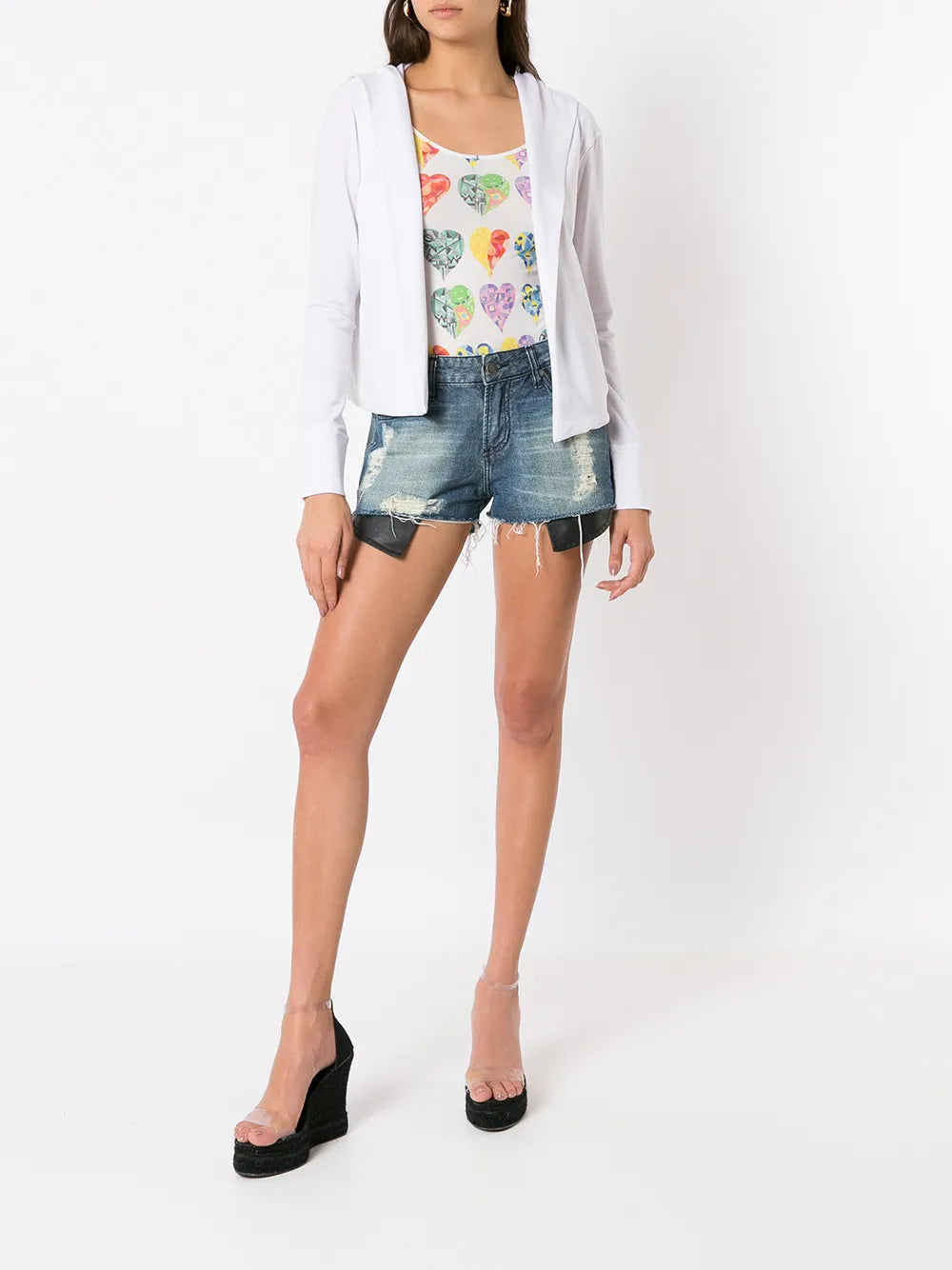 Hooded Open-Front Cardigan