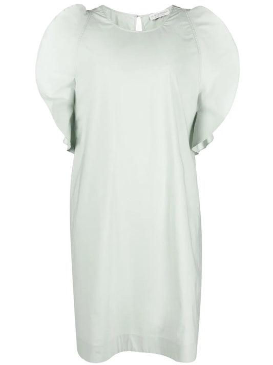 Ruffle-Cuff Mini Dress