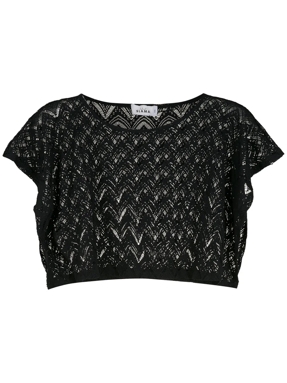 Cropped-Knitted Top