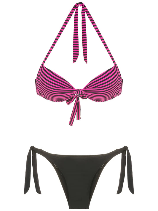 Miss-Matching Halterneck Bikini