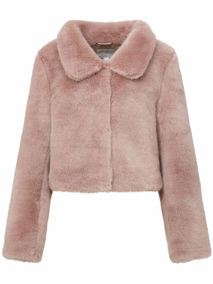 Tirage Cropped Faux Fur Jacket