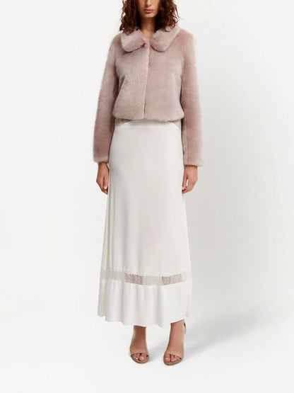 Tirage Cropped Faux Fur Jacket