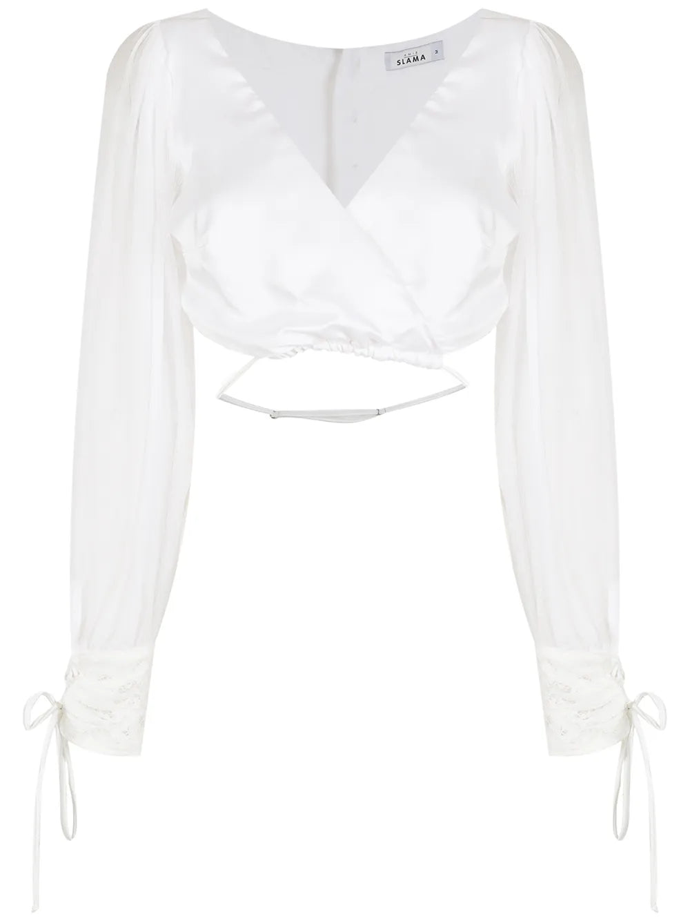 Cropped Silk Blouse
