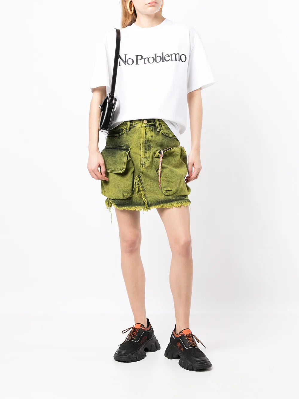 Pouch-Pocket A-Line Skirt