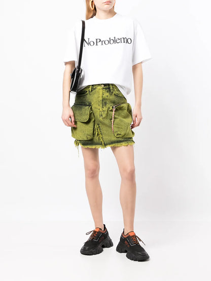 Pouch-Pocket A-Line Skirt