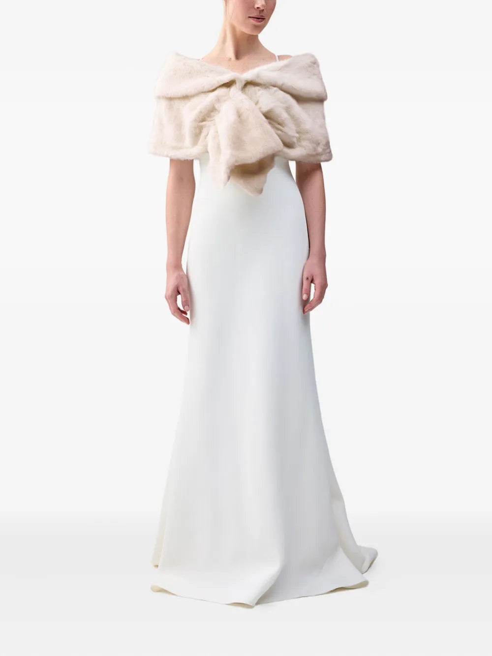 Champagne Faux-Fur Shawl