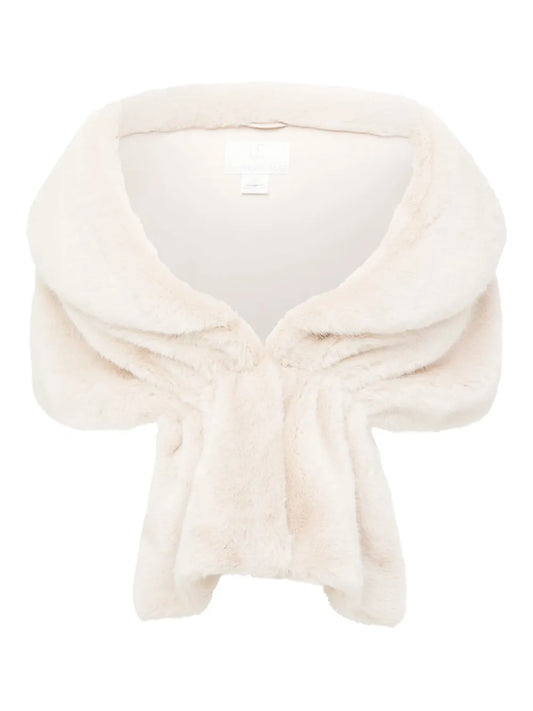 Champagne Faux-Fur Shawl
