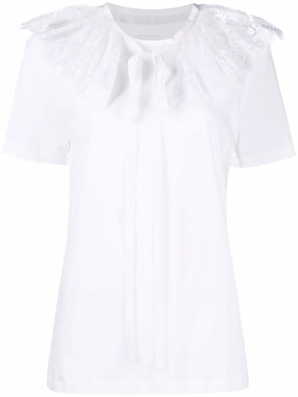 Detachable Lace-Collar T-Shirt