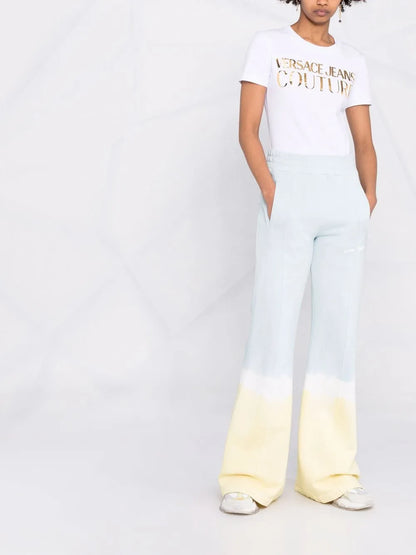 Logo-Print Metallic T-Shirt
