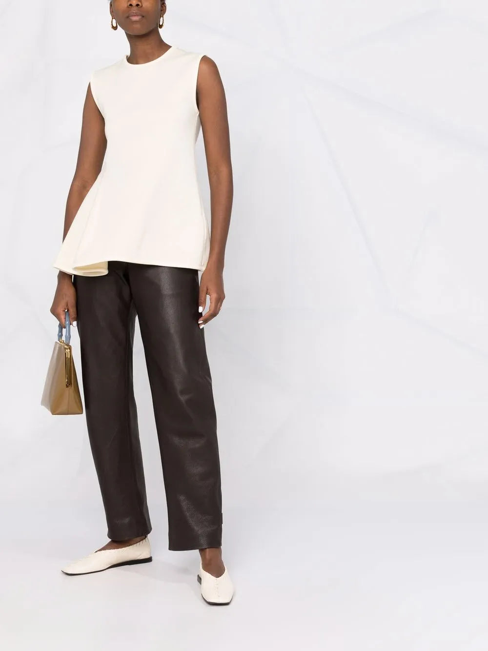 Sleeveless Peplum Top