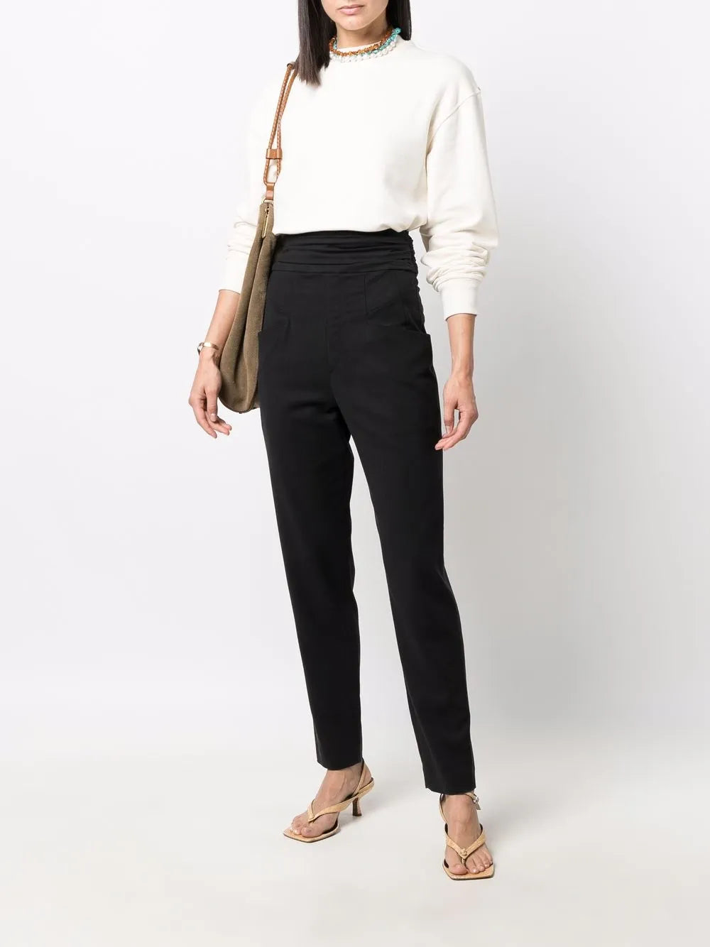 Stoda High-Waisted Tapered Trousers