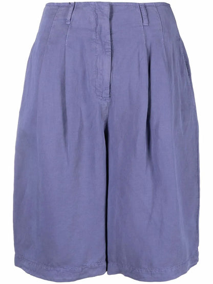 Knee-Length Wide-Leg Shorts