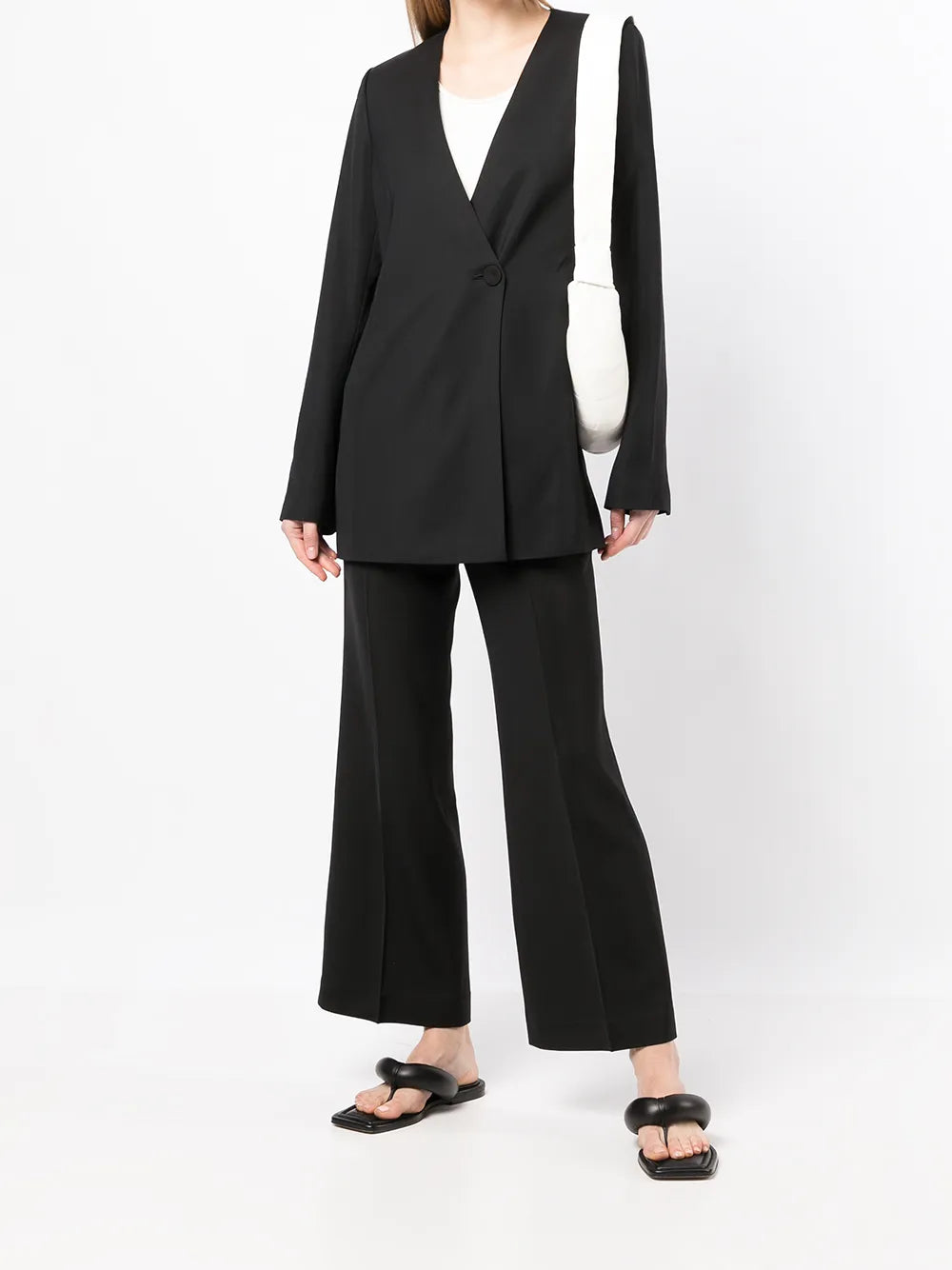 Cropped Boot-Cut Trousers