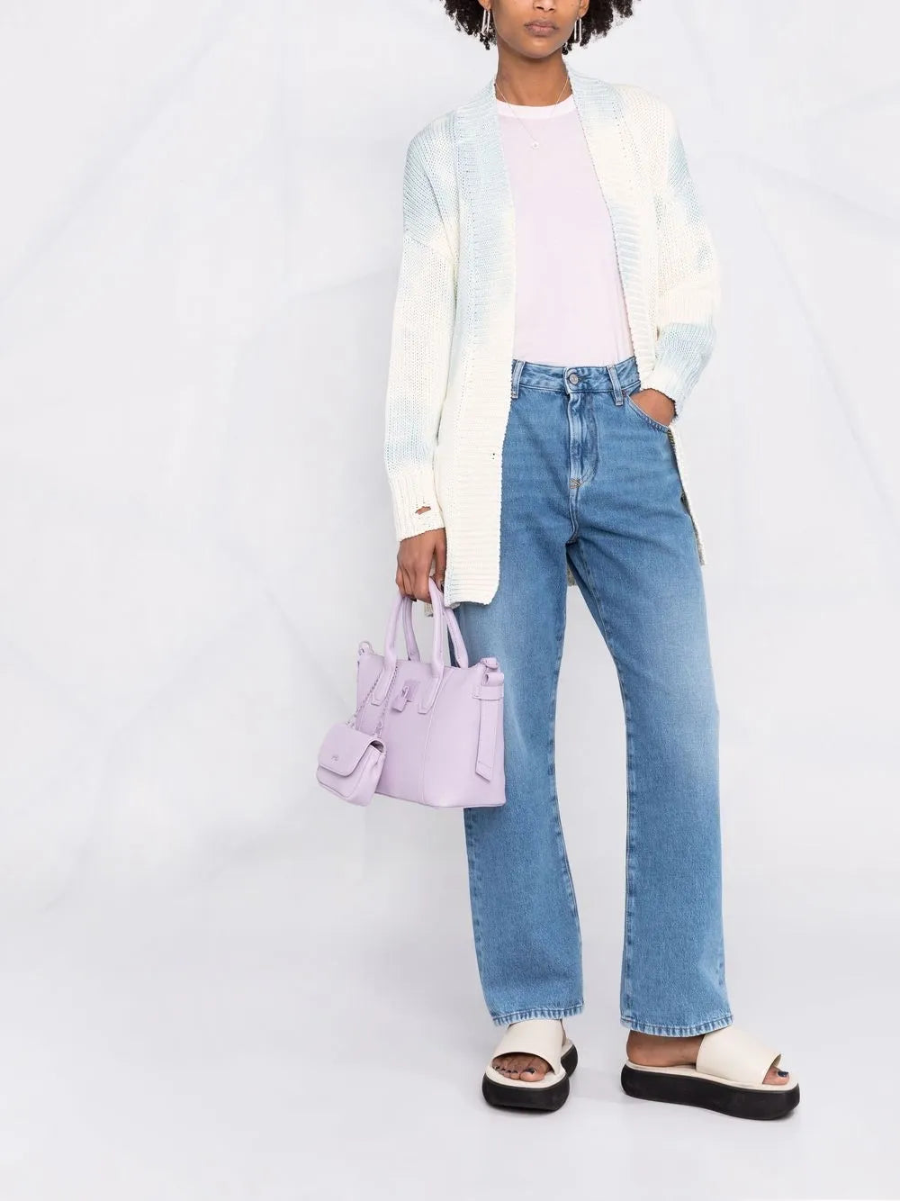 Tie-Dye Printed Cardigan