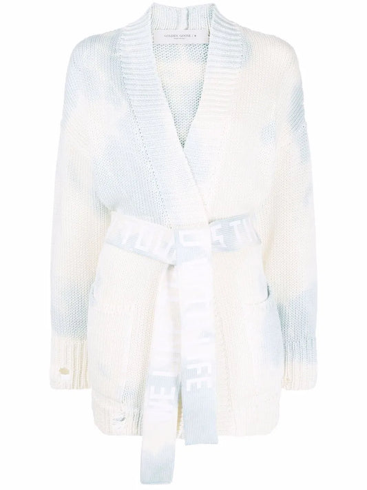 Tie-Dye Printed Cardigan