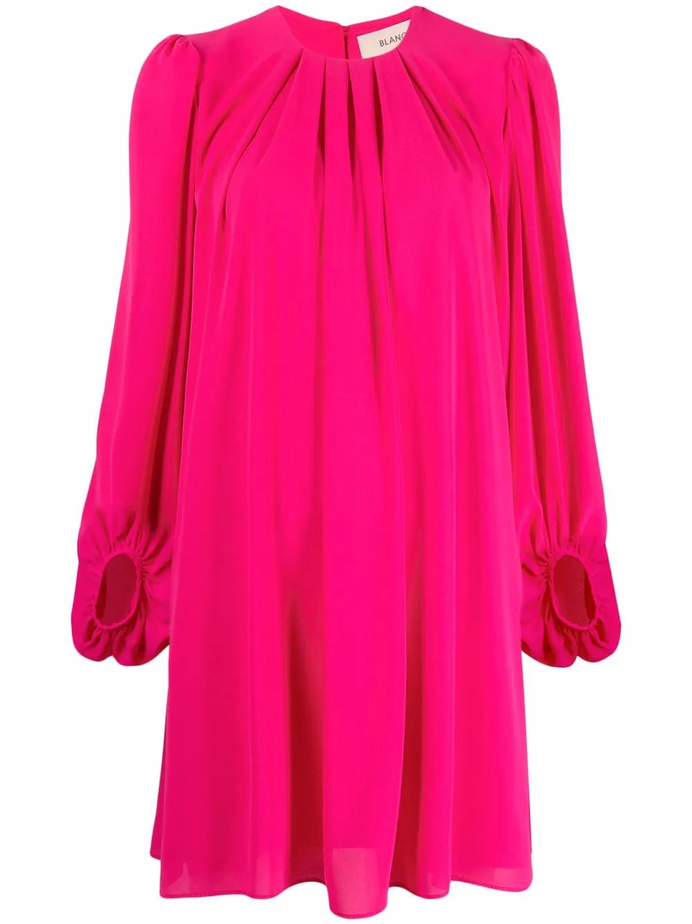 Gathered-Detail Shift Dress