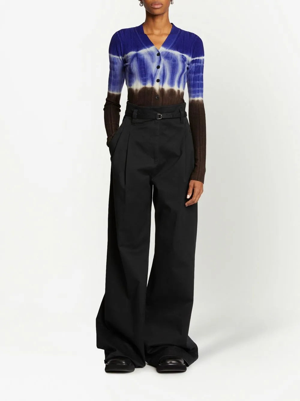 Dip Dye-Print Cardigan