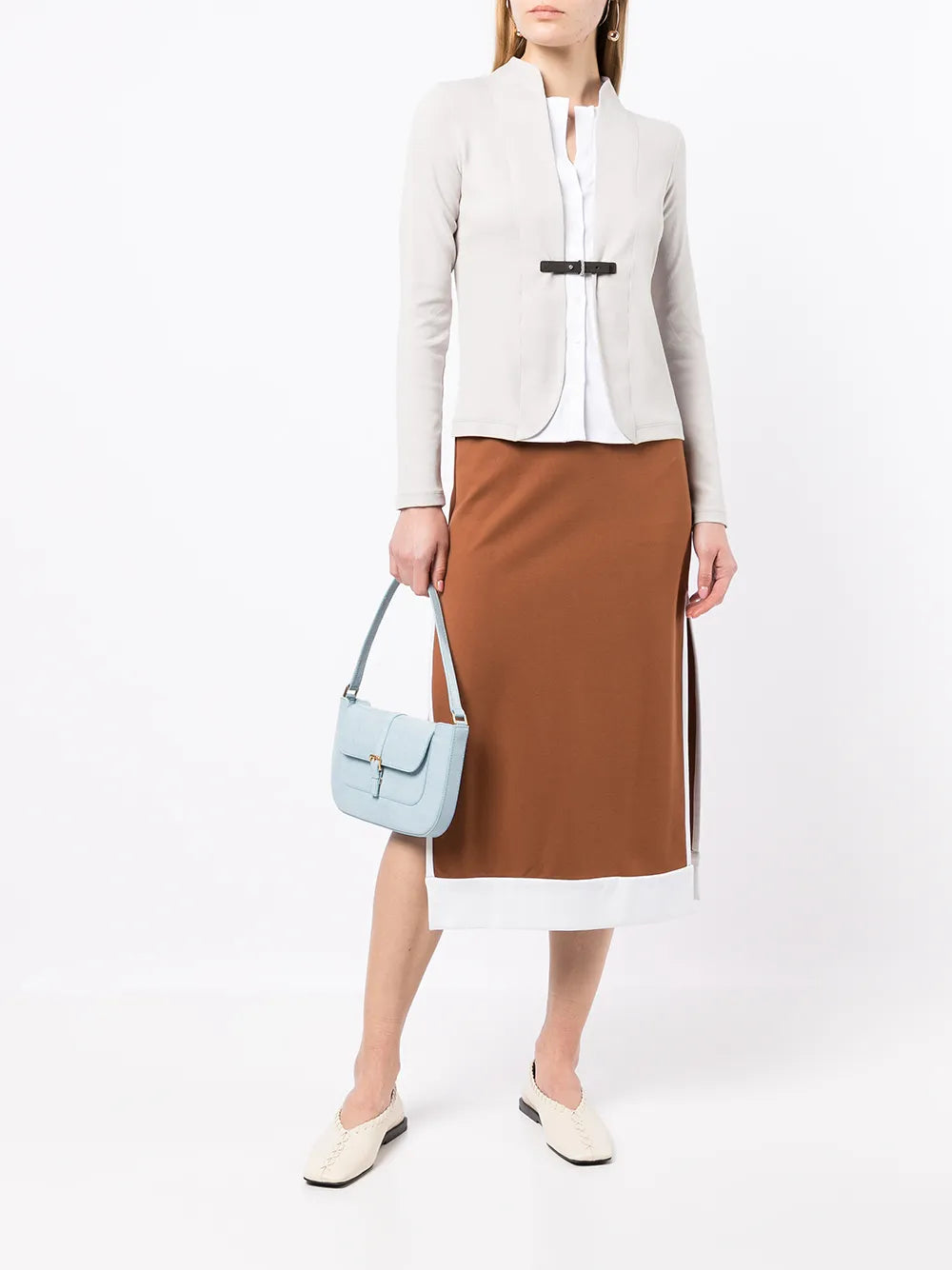 Tailored Collarless Jacket