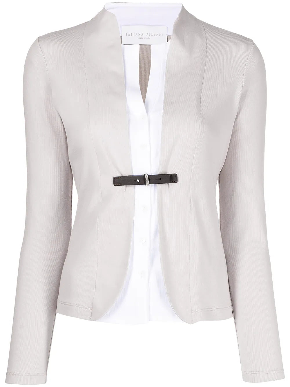 Tailored Collarless Jacket