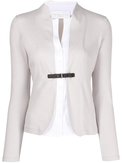 Tailored Collarless Jacket