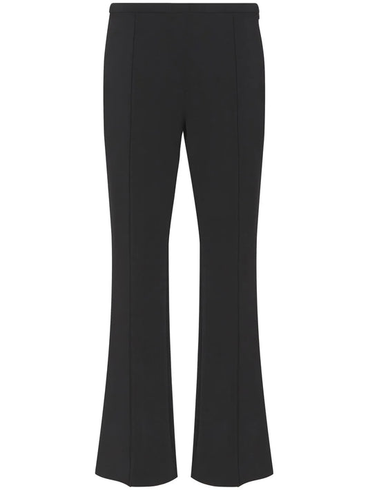 Bi-Stretch Crepe Flared Pants