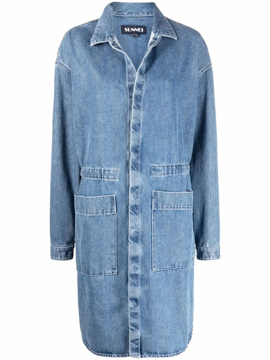 Denim Overshirt Coat
