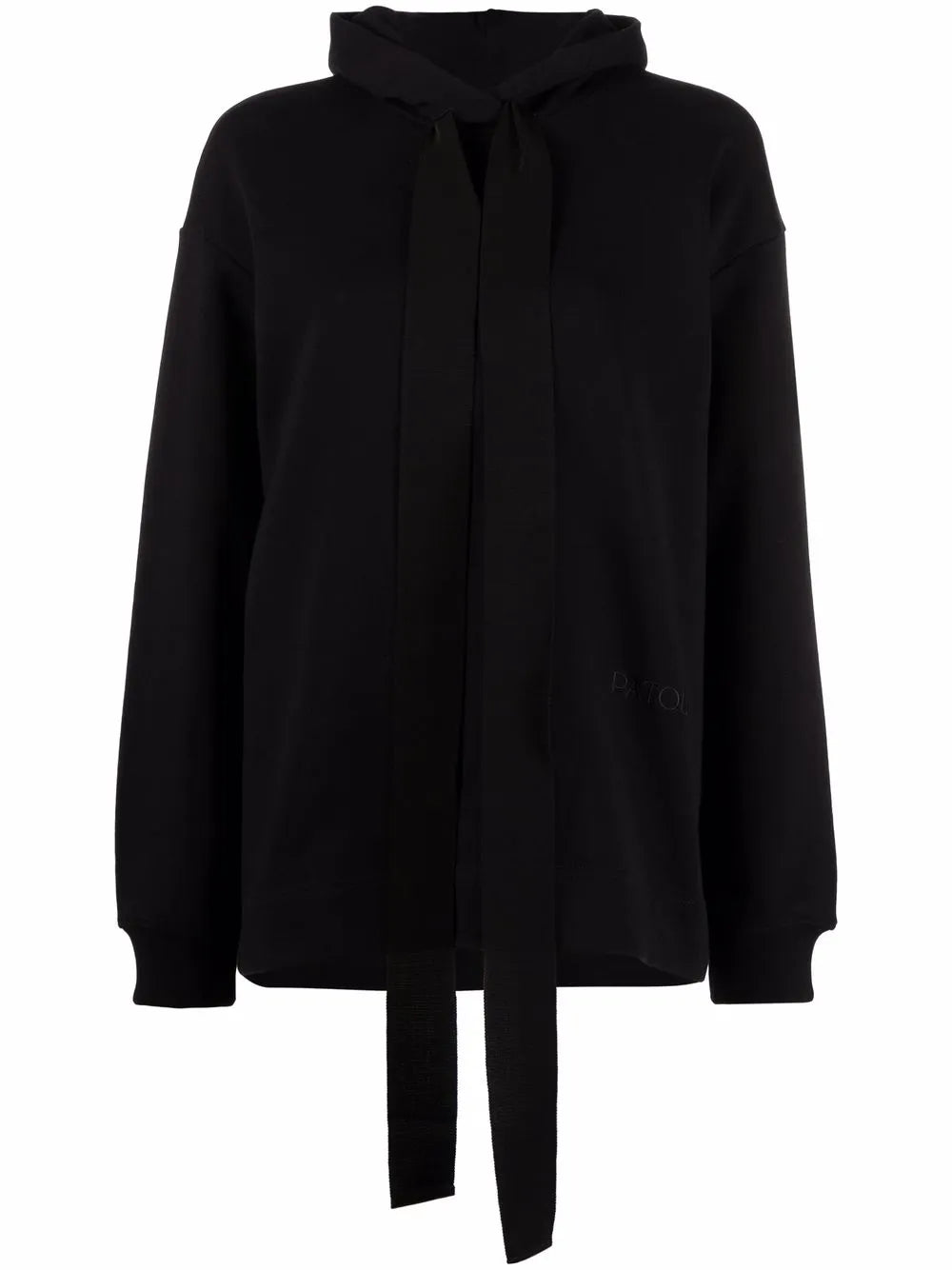 Funnel-Neck Graphic Hoodie