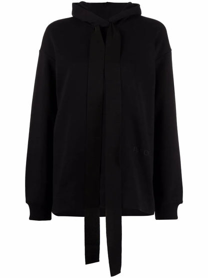 Funnel-Neck Graphic Hoodie