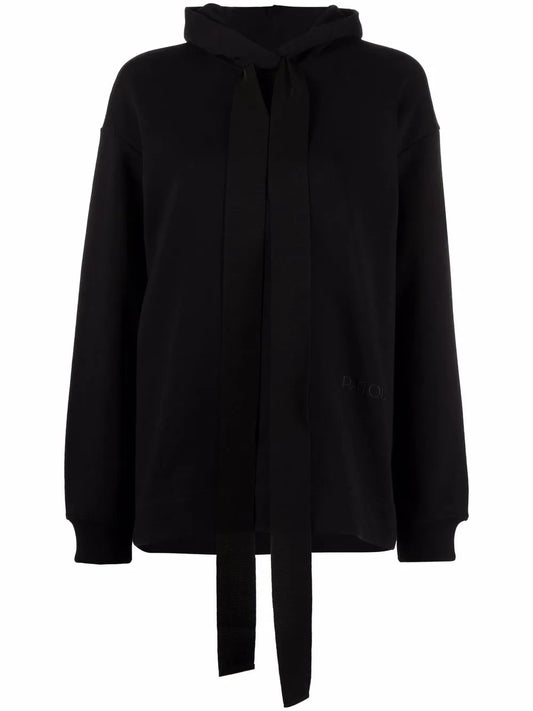 Funnel-Neck Graphic Hoodie
