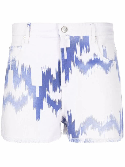 Lesiao Woven-Print Shorts