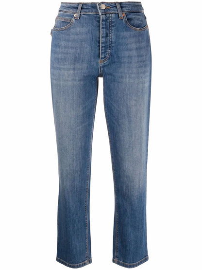 Cropped Slim-Fit Jeans
