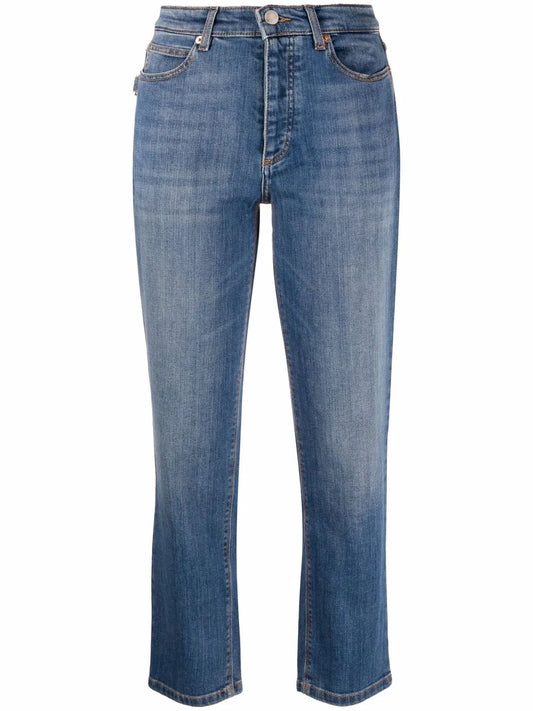 Cropped Slim-Fit Jeans