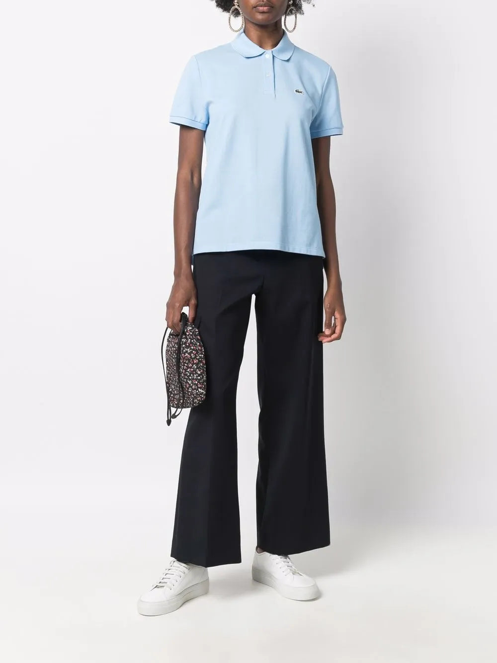 Logo-Patch Piqué Polo Shirt