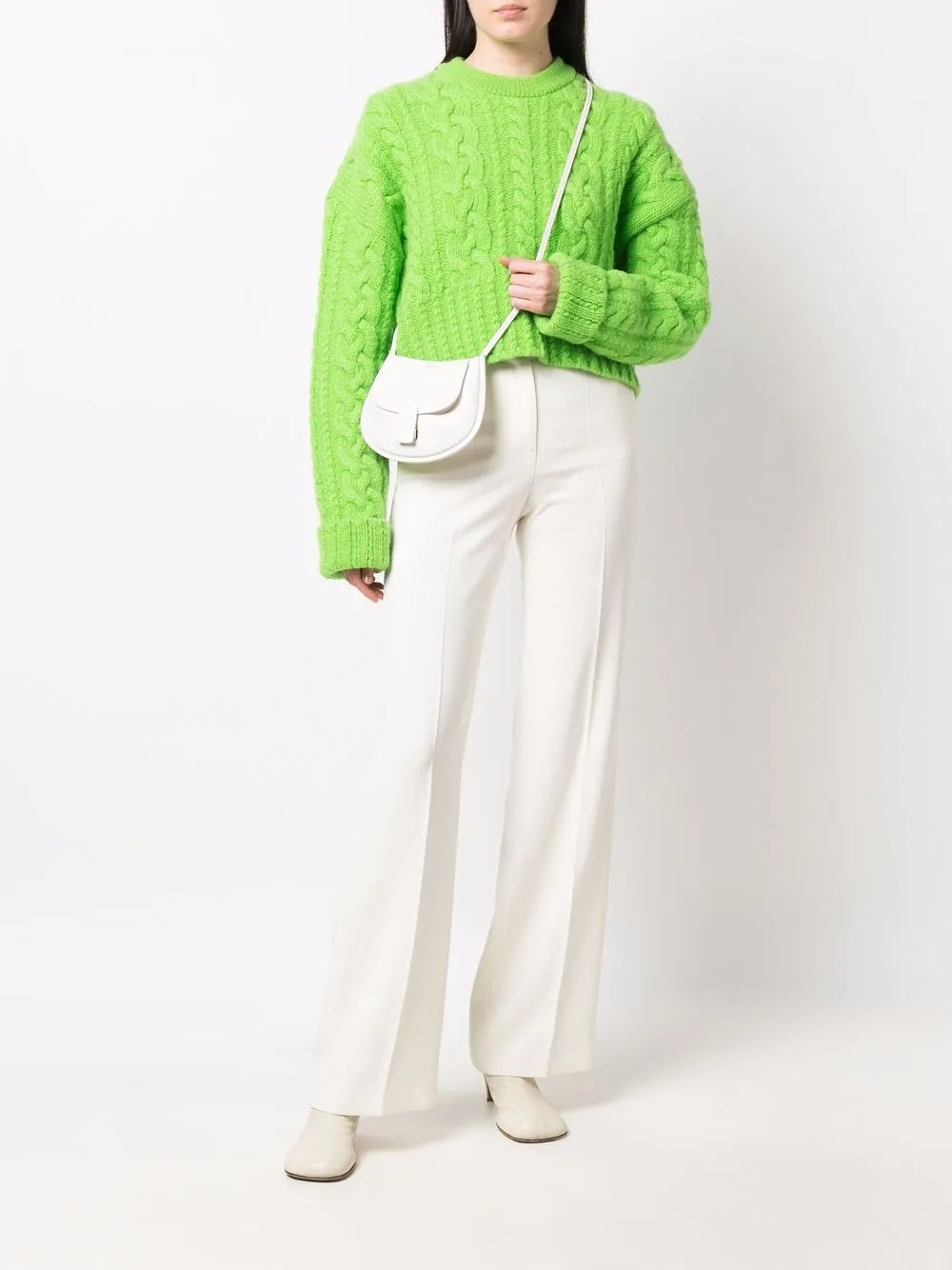 Cable-Knit Virgin Wool Jumper