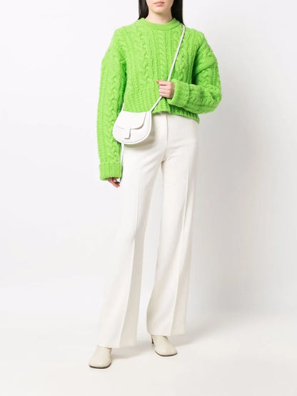 Cable-Knit Virgin Wool Jumper