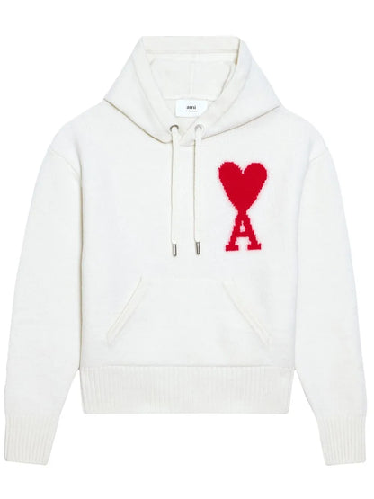 Logo-Intarsia Knit Hoodie