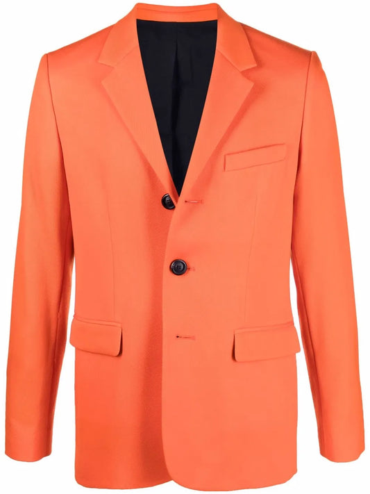 Single-Breasted Wool Blazer