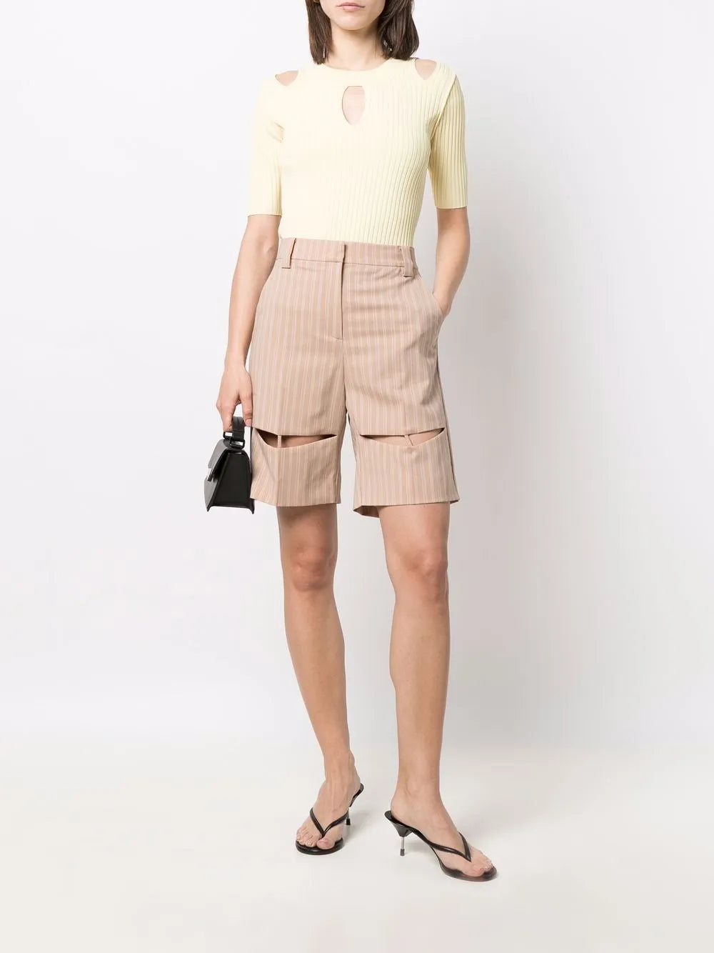 Pinstripe Bermuda Shorts