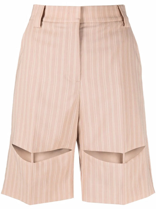 Pinstripe Bermuda Shorts