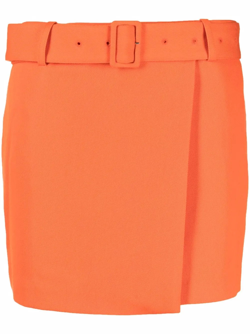 High-Waisted Belted Miniskirt