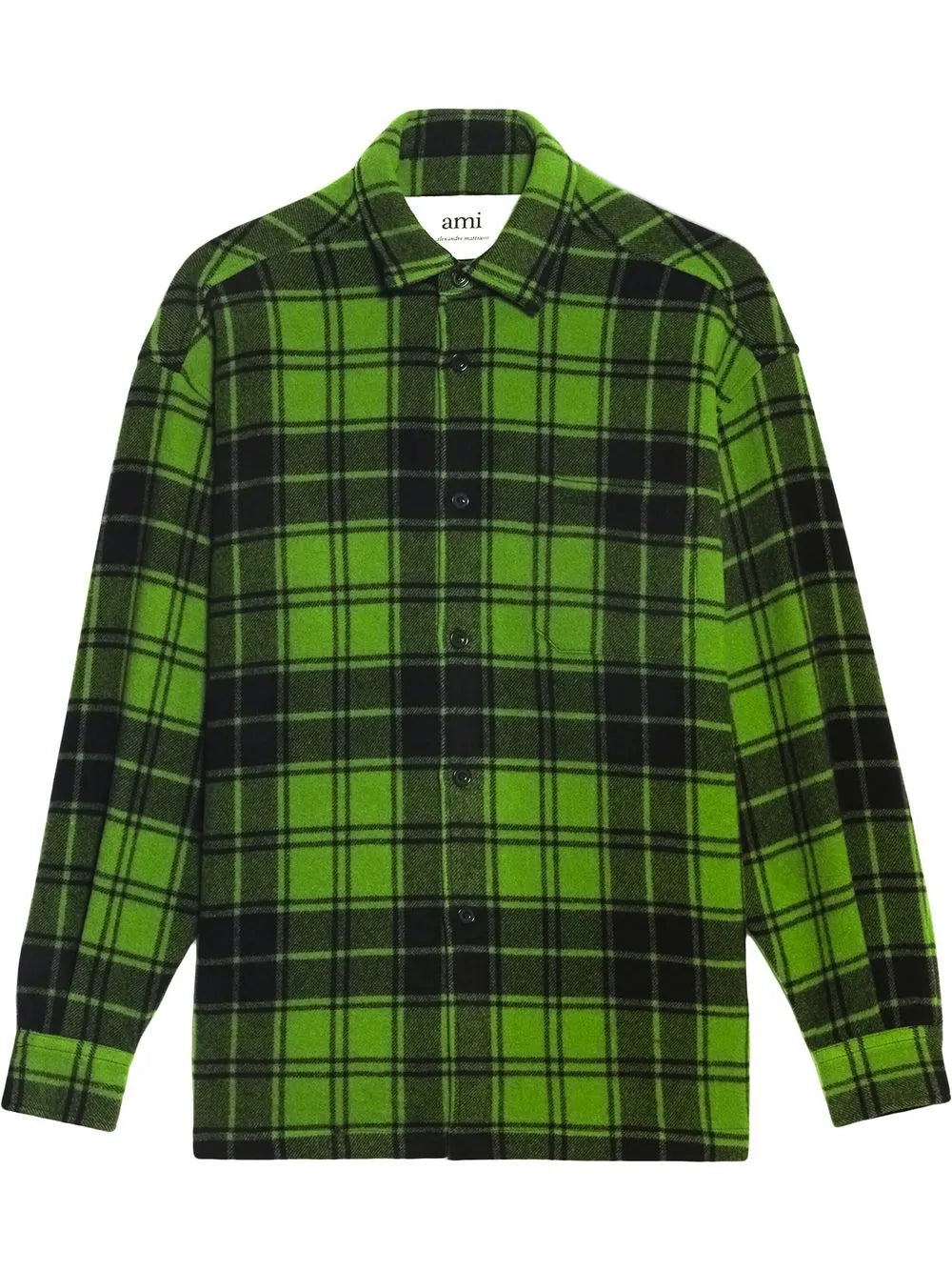 Logo-Print Plaid-Patterned Shirt