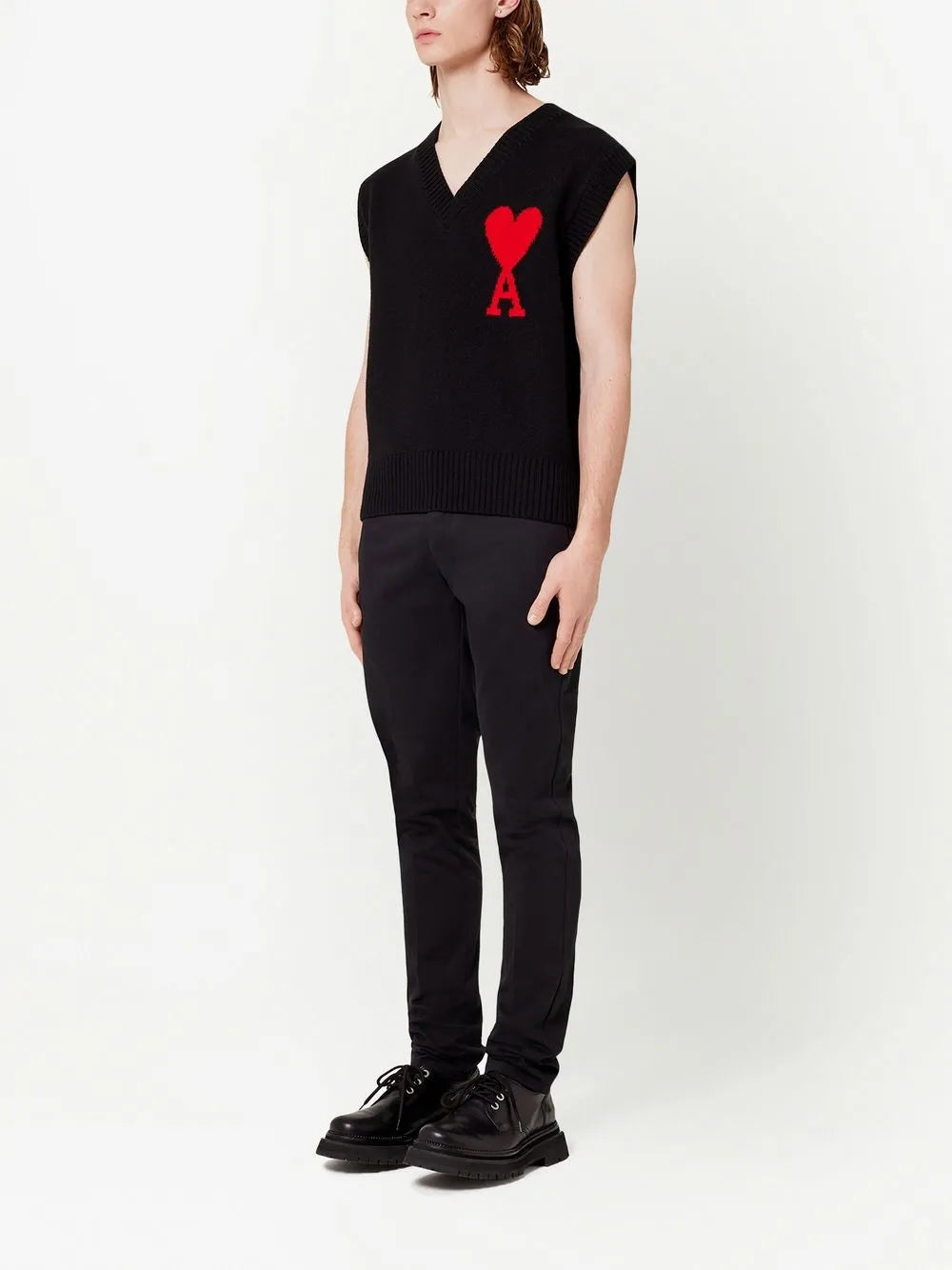 Logo-Intarsia Knitted Vest