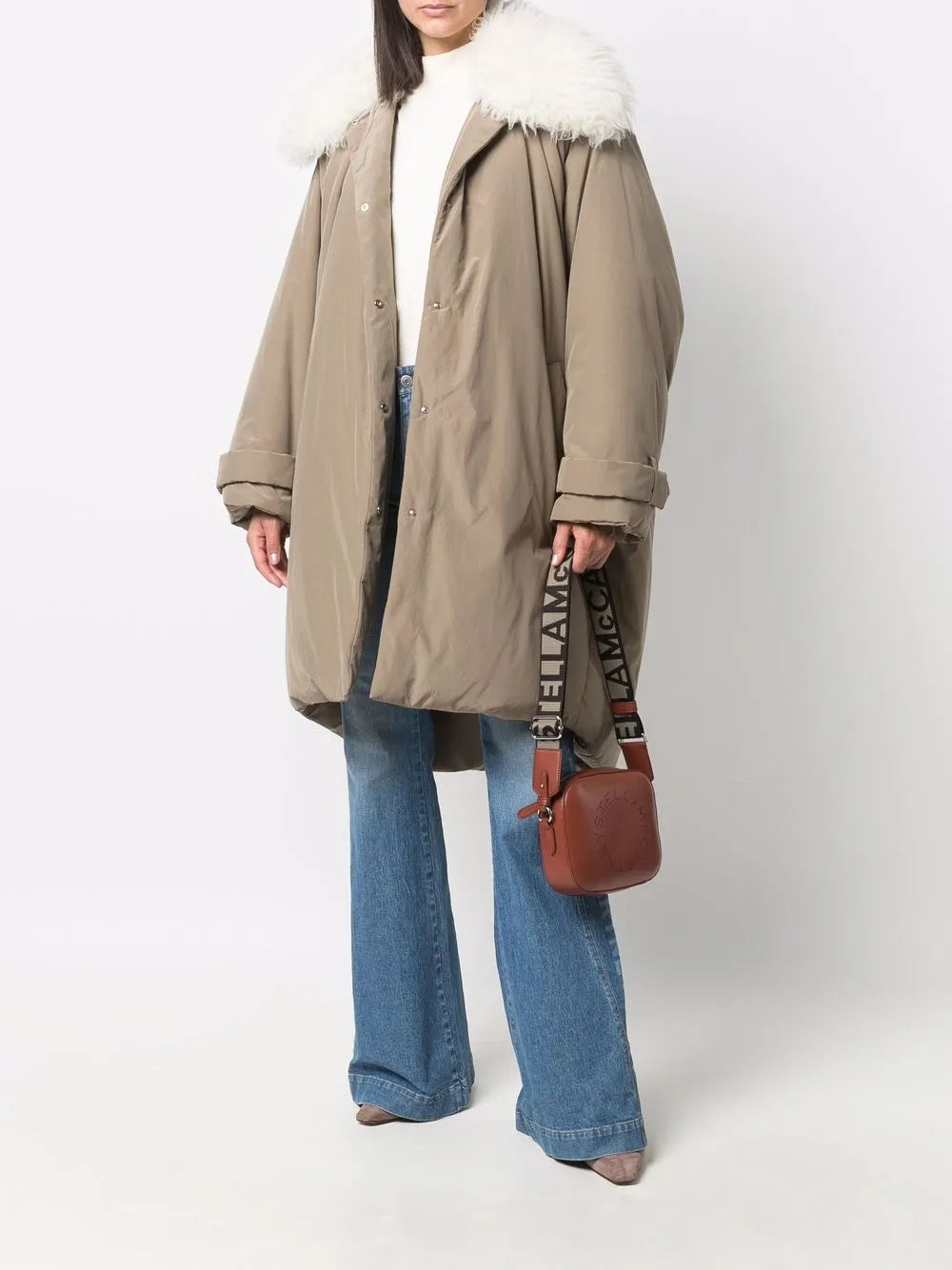 Faux-Fur Collar Technical Coat