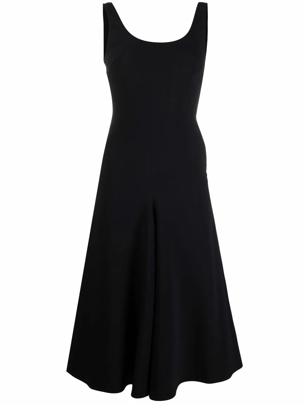 Sleeveless Flared Midi Dress