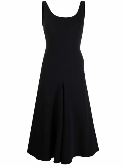 Sleeveless Flared Midi Dress