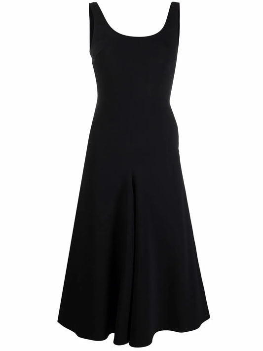 Sleeveless Flared Midi Dress