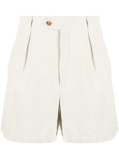 High-Waisted Organic-Cotton Shorts