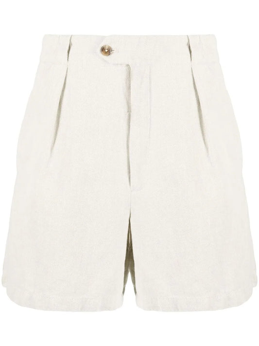 High-Waisted Organic-Cotton Shorts