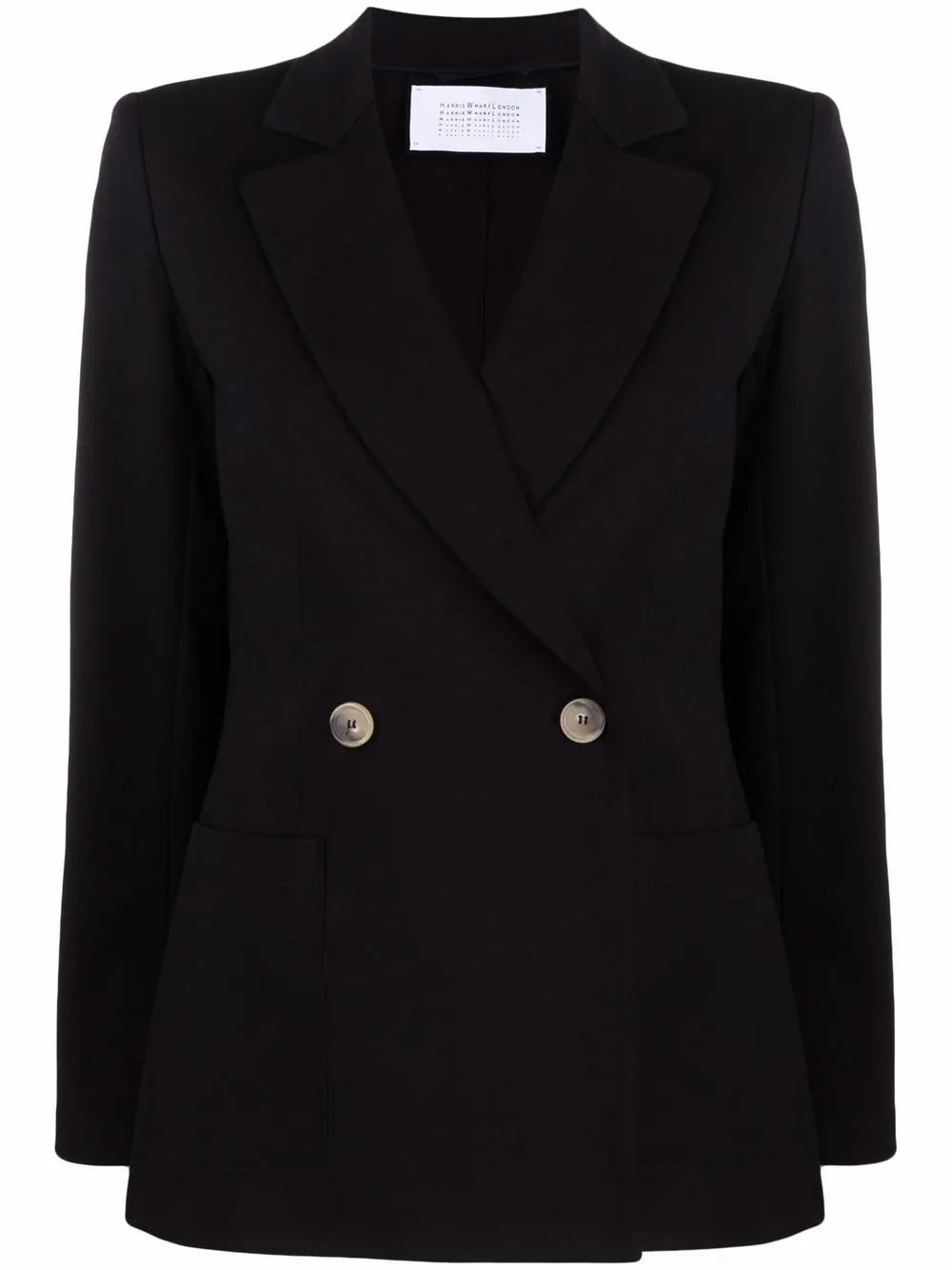 Notched-Lapel Double-Breasted Jacket